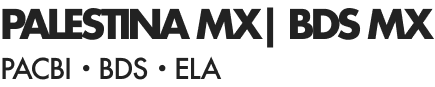 Logo Palestina MX BDS MX